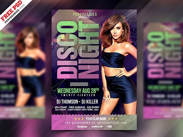 迪斯科舞会海报