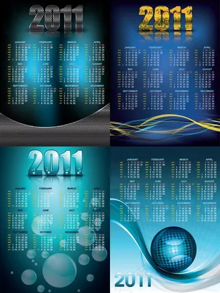 2011年日历模板