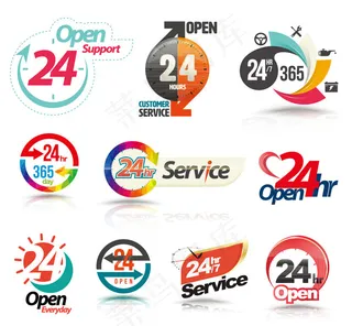 24小时营业标志