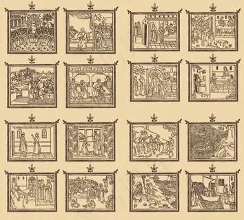 外国古代线描画