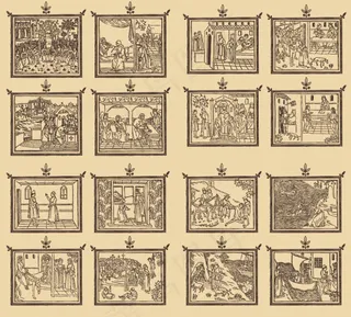 外国古代线描画