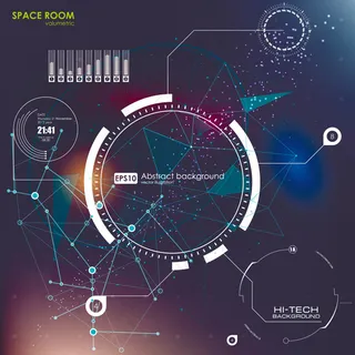 科幻HUD界面背景