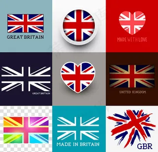 英国旗帜图标,免抠元素