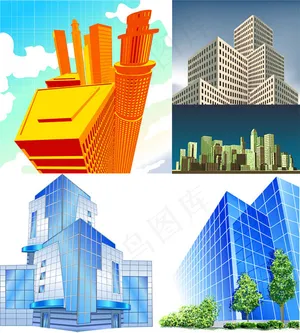 字楼建筑矢量