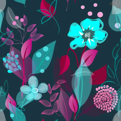 花卉元素底纹背景eps,ai矢量模版下载