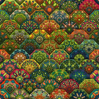 六边形无缝背景