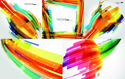 焕彩艺术笔刷背景,背景元素