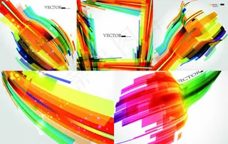 焕彩艺术笔刷背景,背景元素