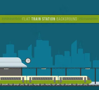 扁平化火车站