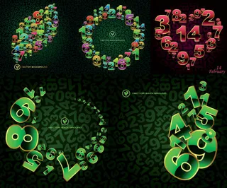 数字组成的图形