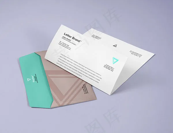 信封样机psd模版下载