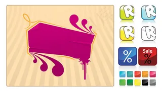 按钮或图形矢量