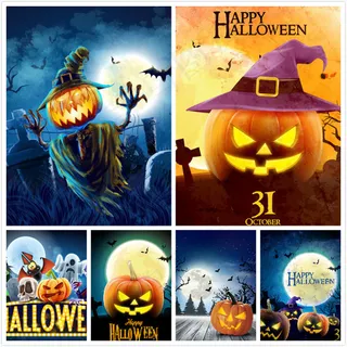 万圣节海报矢量