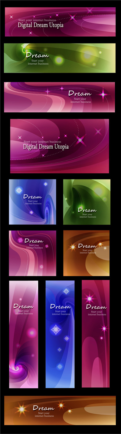 精美梦幻背景,背景元素