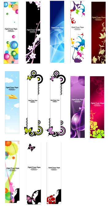 时尚花纹BANNER-1ai矢量模版下载