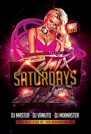 欧美风酒吧海报