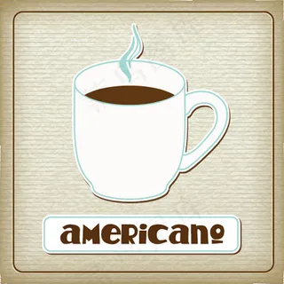 素雅咖啡元素卡片