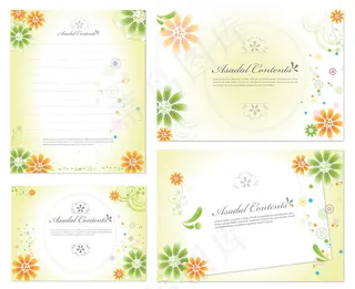 信纸和卡纸矢量