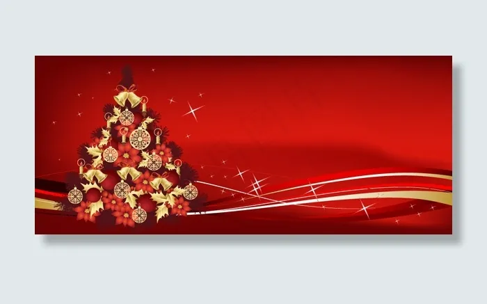 圣诞树主题矢量eps,ai矢量模版下载