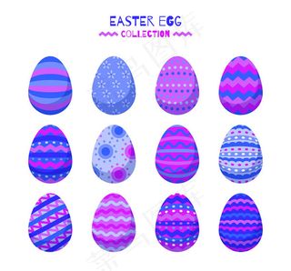复活节花纹彩蛋