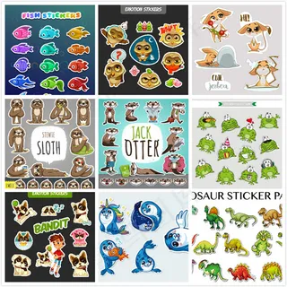 卡通动物贴纸