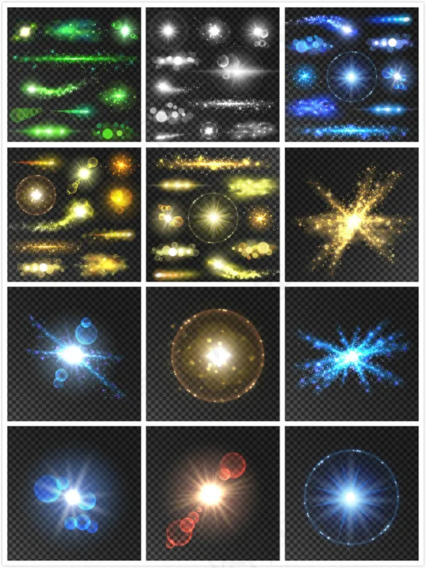 光斑光效矢量eps,ai矢量模版下载
