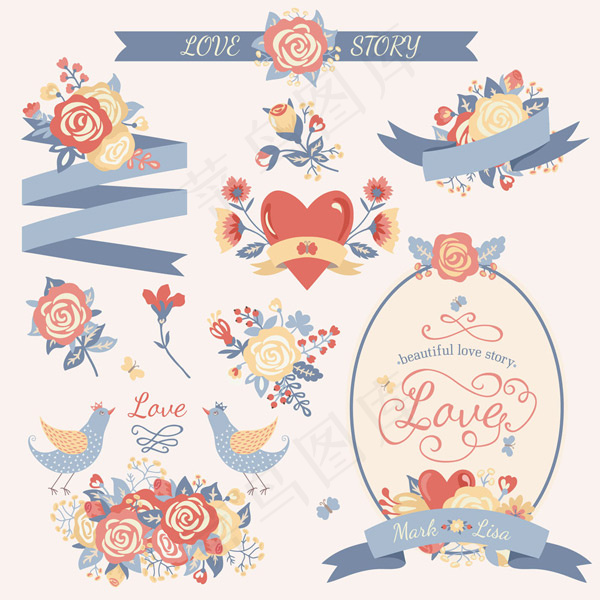 婚礼邀请函背景