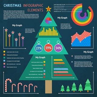 圣诞树信息图表