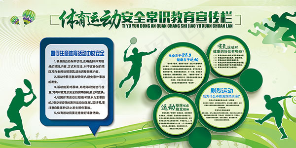体育运动宣传展板