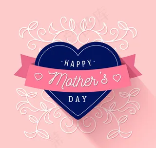 母亲节爱心贺卡