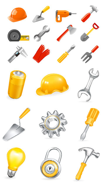家庭常用工具eps,ai矢量模版下载