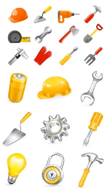 家庭常用工具eps,ai矢量模版下载