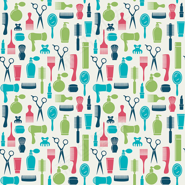 时尚的美发背景