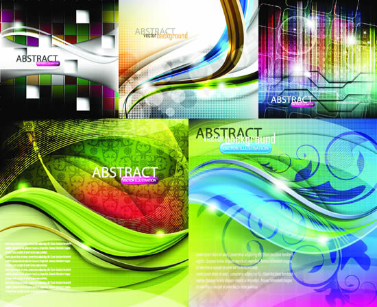 绚丽色彩背景,背景元素