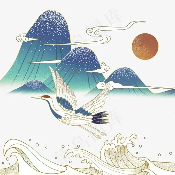 古风仙鹤