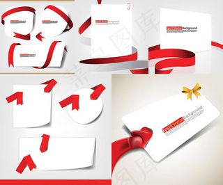 蝴蝶结丝带卡纸