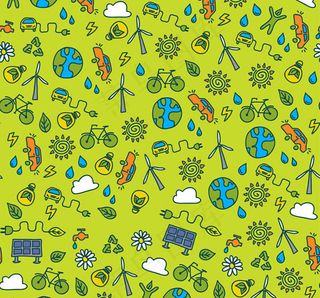 环保元素无缝背景,背景元素