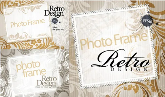 底纹装饰框文本