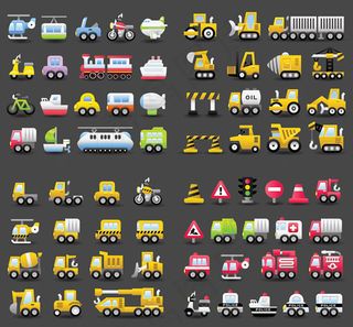 施工车辆矢量