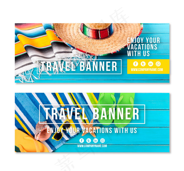 旅行bannerai矢量模版下载