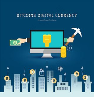 卡通金融商务背景