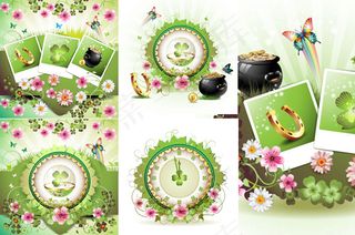 精美鲜花背景,背景元素