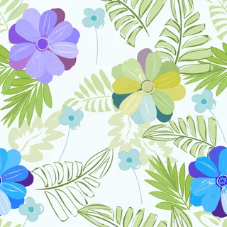 花卉元素底纹背景