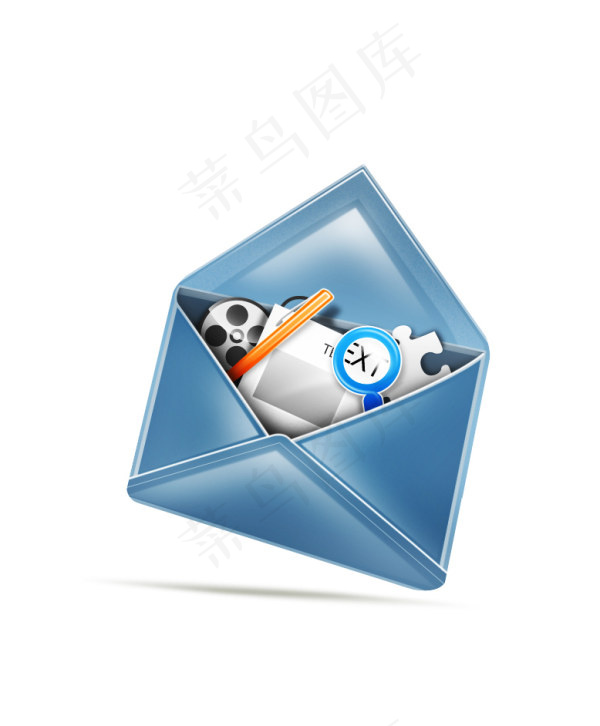卡通信封图标