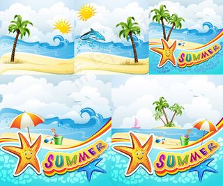 夏季海滩风景