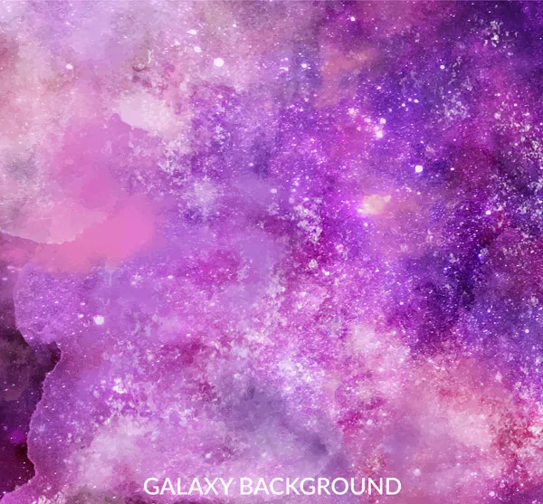 水彩绘星系背景ai矢量模版下载