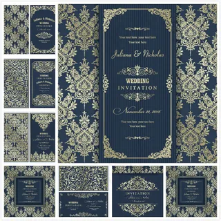 欧式花纹请柬