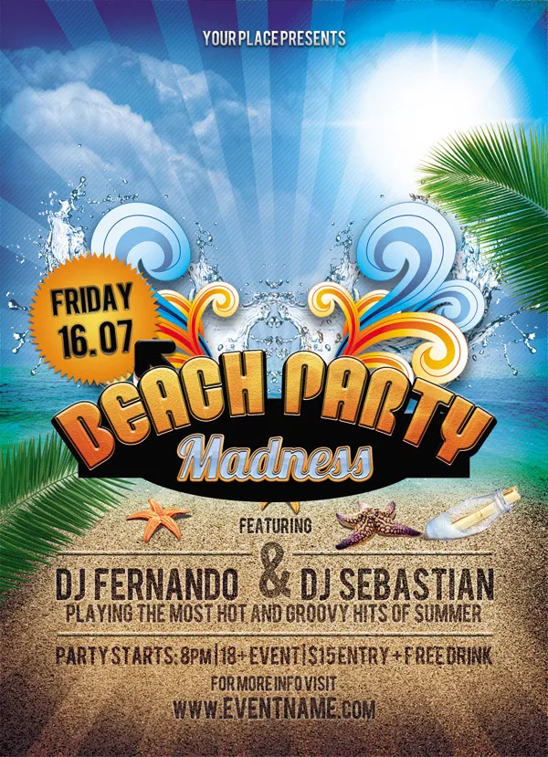 清凉一夏海报(1575X2175(DPI:300))psd模版下载