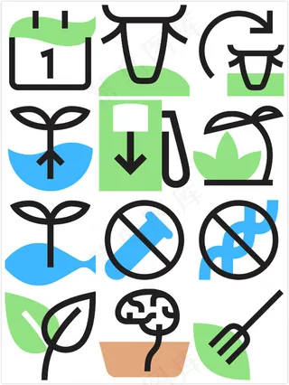 简约图标矢量,免抠元素