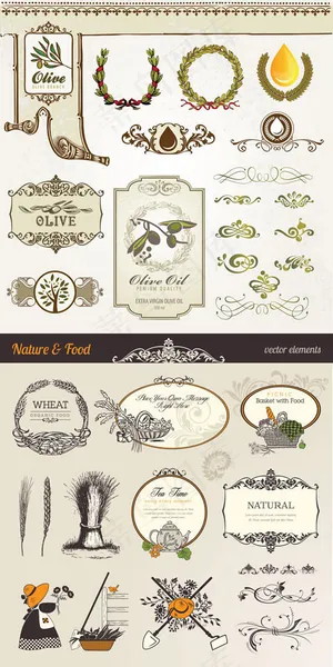 花纹食物标签,免抠元素